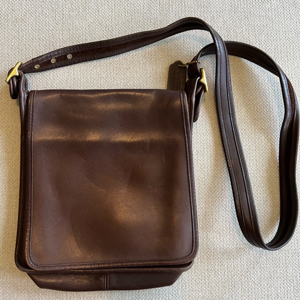 Coach Vintage Crossbody Flap Leather Shoulder Bag